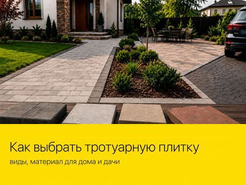 Как выбрать тротуарную плитку: виды, материал