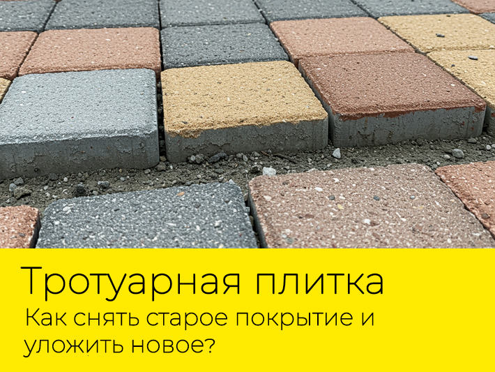 Переложить тротуарную плитку