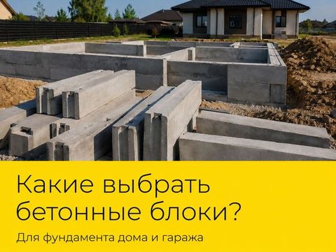 Какие выбрать бетонные блоки ФБС для фундамента