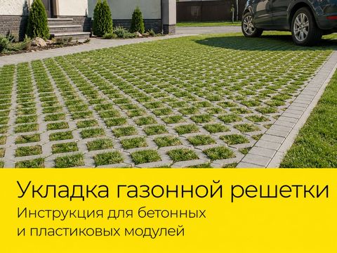 Как укладывать газонную решетку
