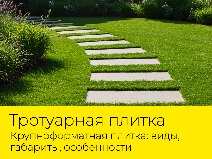 Крупноформатная тротуарная плитка